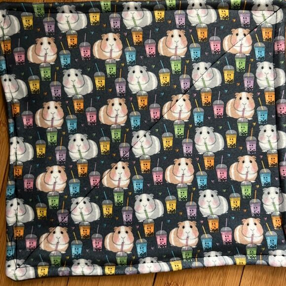 Guinea Pig P Piddle Pads Washable Fleece 12” Pair Lot 2 New BOBA - Picture 1 of 2